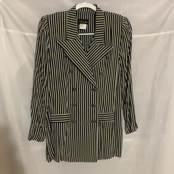 Stuart Alan Black w/Sage Jacket & Sage Pleated Skirt, Size 8 MAKE AN OFFER!!! - Picture 2 of 11